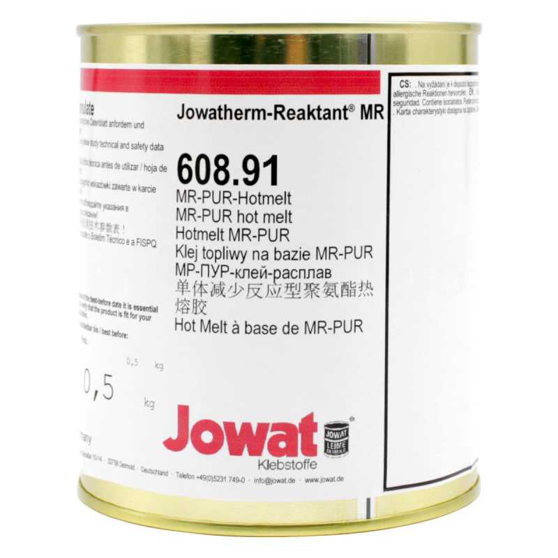 JOWAT Jowatherm-Reaktant 608.91 Monomer-reduzierter PUR-Hotmelt, Granulat, ungefüllt, weiß
